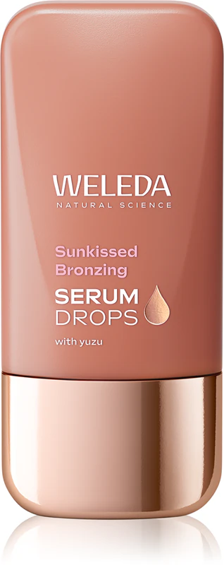 Weleda Serum Drops Sunkissed Bronzujúce hydratačné sérum na tvár s efektom ľahkého opálenia