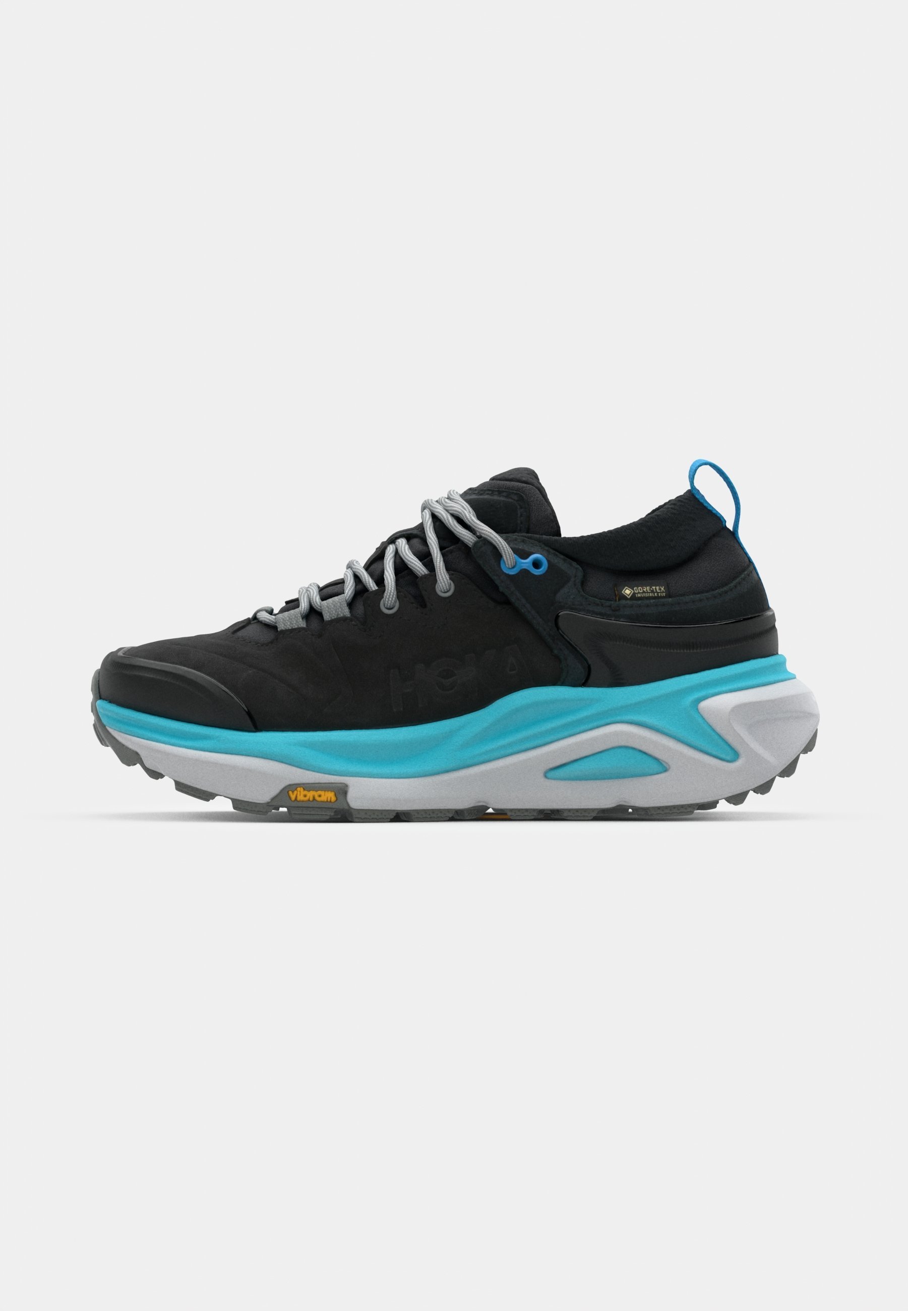 HOKA KAHA 3 LOW GTX - Wanderschuhe - Schwarz/Hellblau