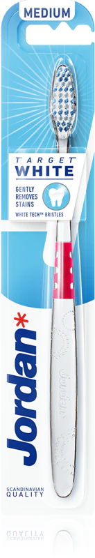 Jordan Target biela stredná zubná kefka
