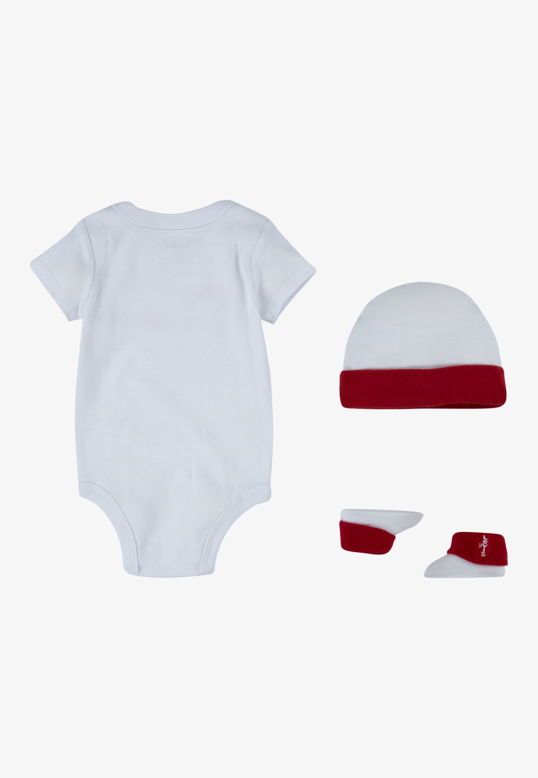 Levi's® BATWING ONESIE HAT BOOTIE UNISEX SET - Dárky pro miminka - bílá