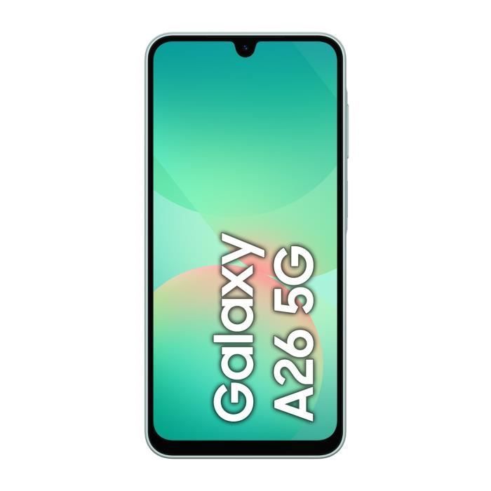Smartphone SAMSUNG Galaxy A26 5G de 128 GB, color verde agua