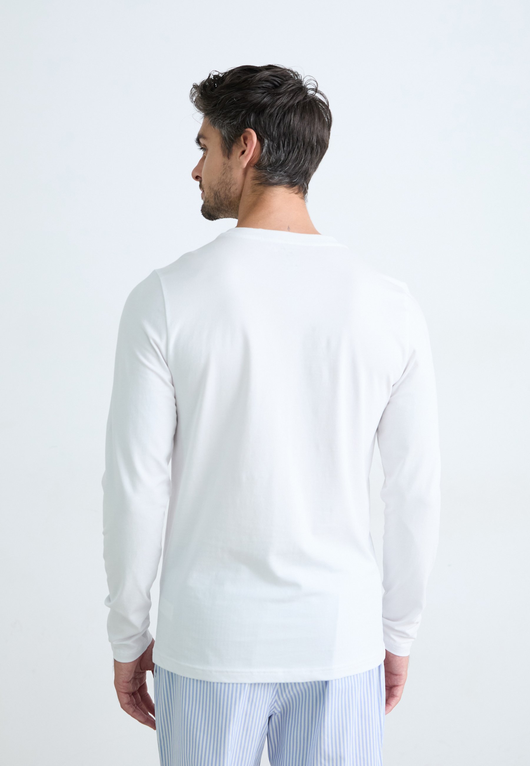 Björn Borg CORE SLIM LONG SLEEVE 2-PACK - Pyjamatop - wit