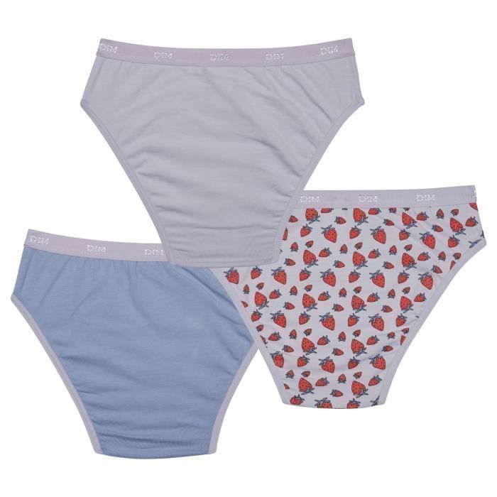 Conjunto de 3 braguitas de algodón elástico para niña con estampado Les Pockets.
