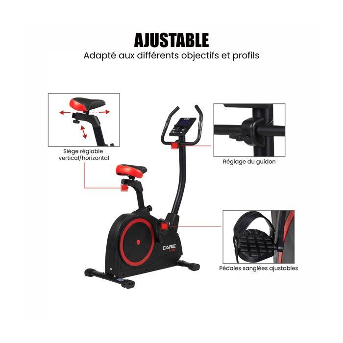 Vélo d'appartement - CARE - CV-385 - Ergomètre et connecté