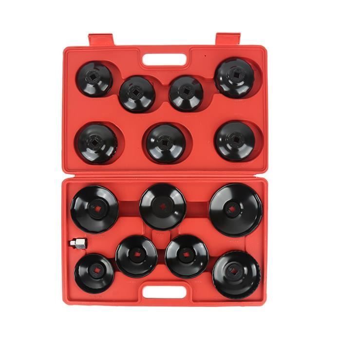 Juego de 14 llaves para filtro de aceite, caja de herramientas, campana de extracción de automóviles