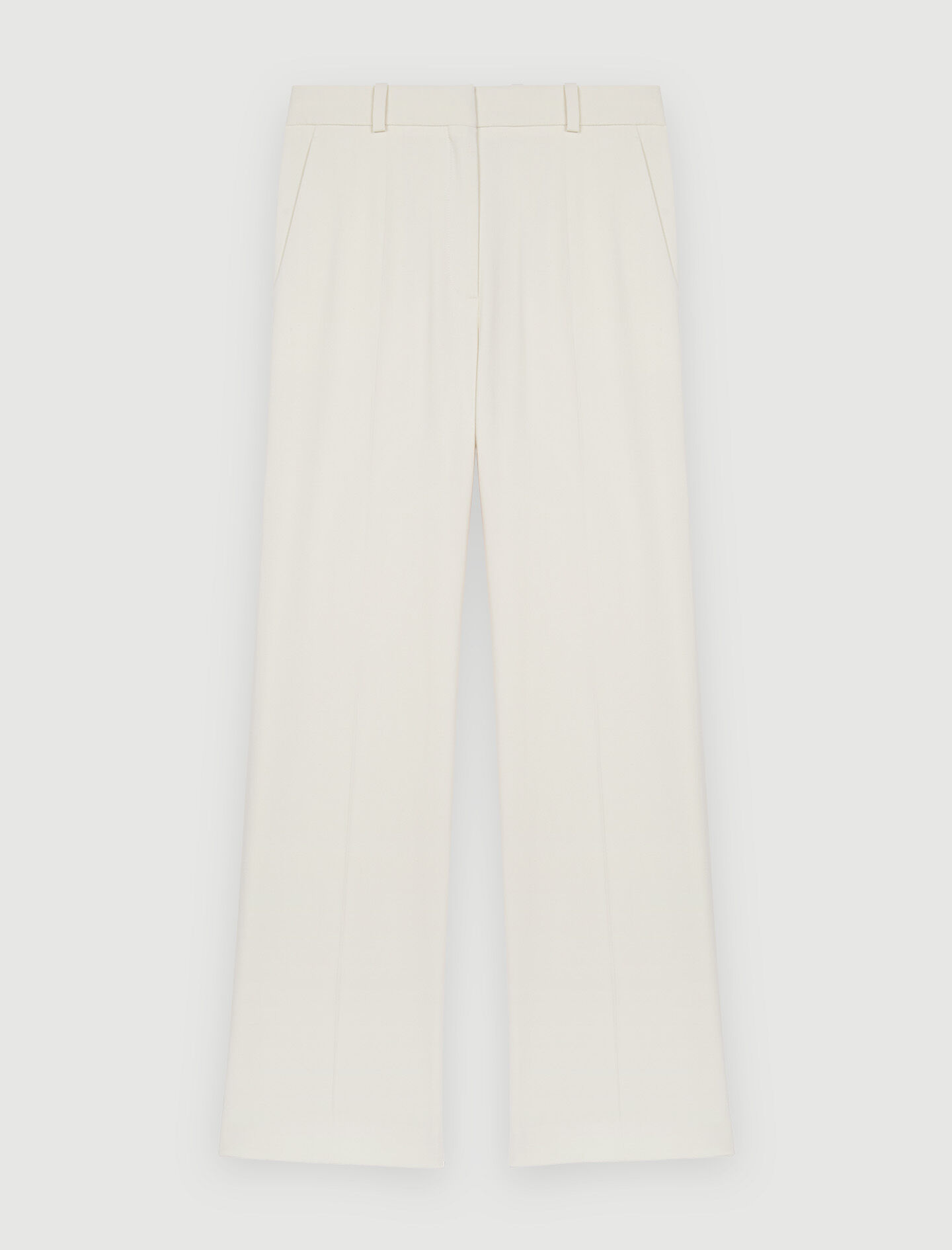 Pantaloni de costum cu croi larg - Alb