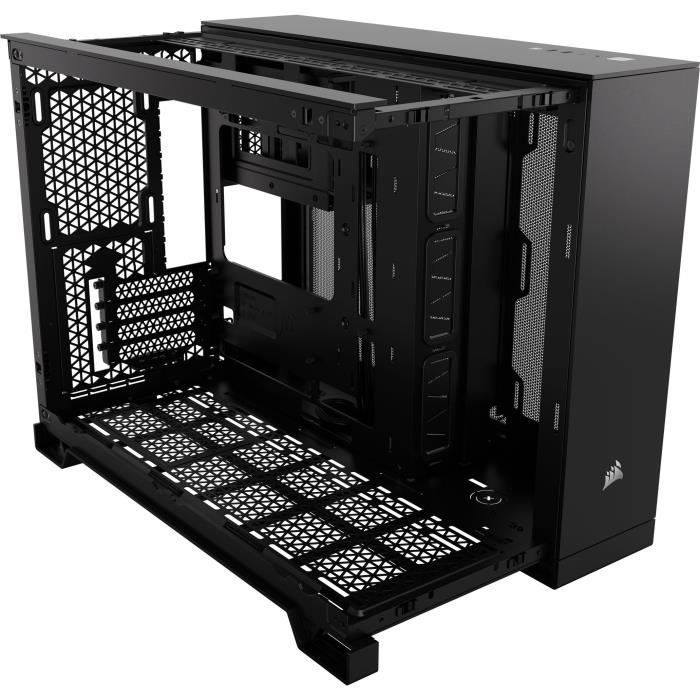 Boîtier PC - CORSAIR - 2500X Tempered Glass Micro ATX Dual Chamber - Noir