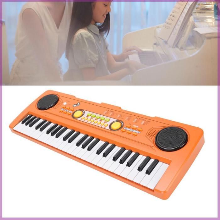 Portable 49-key electronic keyboard piano, a wide musical instrument for children, ideal for learning and