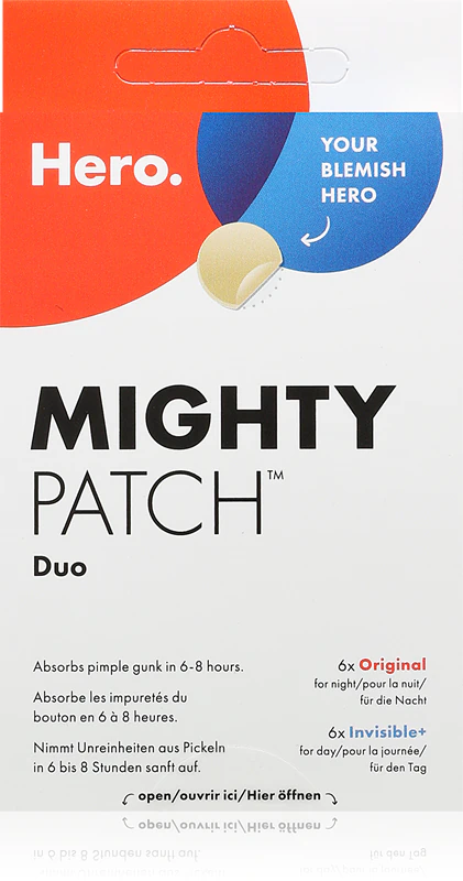 Hero Cosmetics Mighty Patch Duo, dispositivo médico para tratamento de acne.