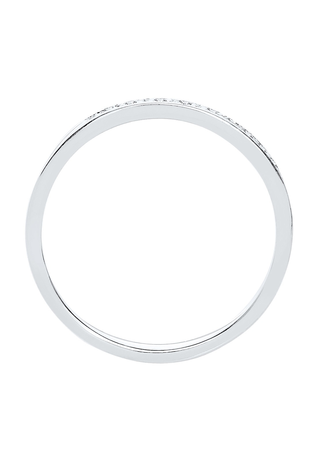 Elli DIAMONDS Femme Classique Précieux avec Diamant (0,04 ct.) en Argent Sterling 925