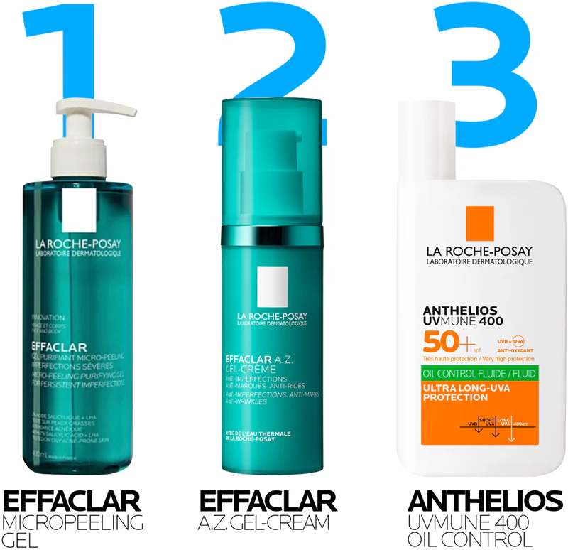 La Roche-Posay Effaclar AZ Gel Creme contra imperfeições da pele com tendência acneica