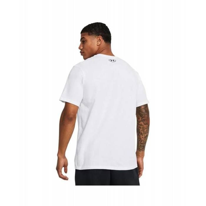 Camiseta de hombre - Under Armour - UA GL Foundation - blanca - manga corta - logo estampado