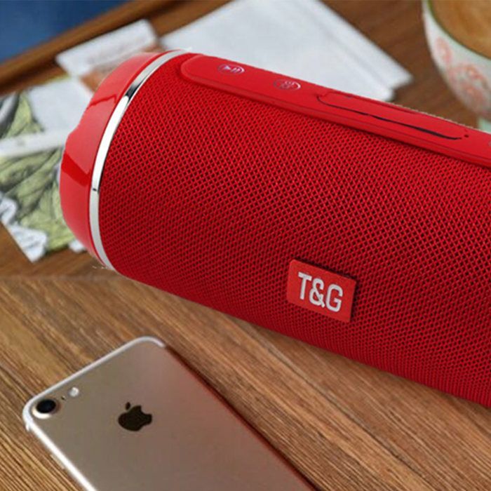 Altavoz portátil - TECH DISCOUNT - I® War Drum - Bluetooth - Resistente al agua - Rojo