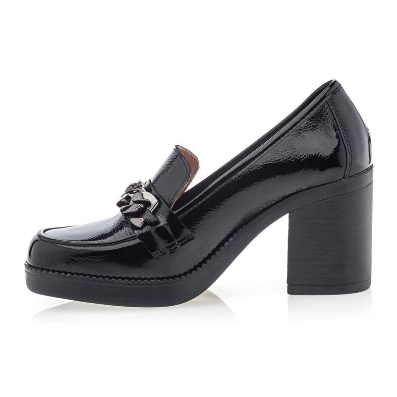 Mocasines/zapatos náuticos negros para mujer