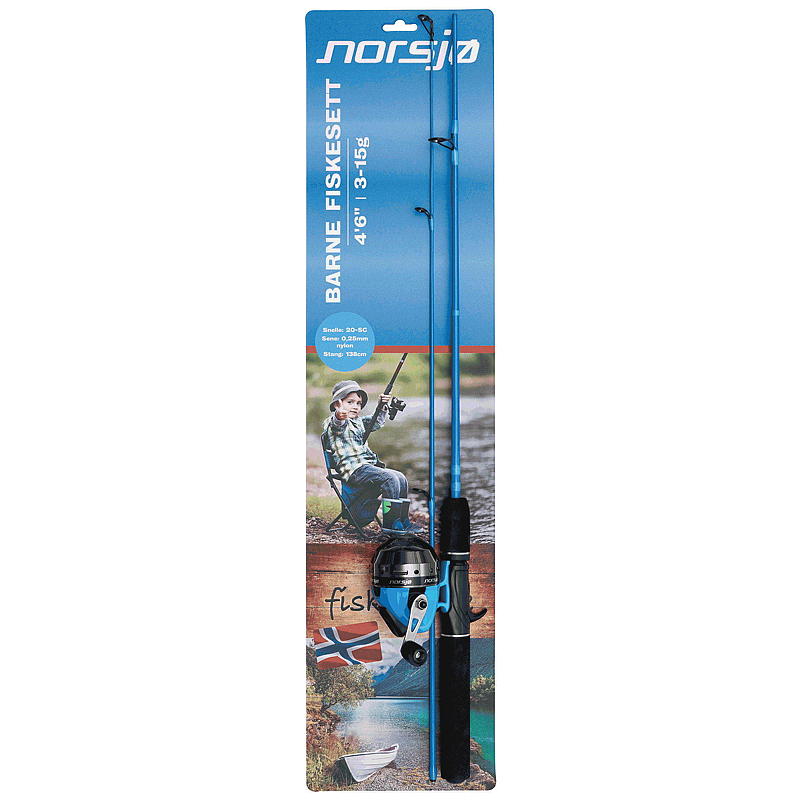 Norsjø Visset kinderen 4'6 3-15 g, blauw/roze, Norsjø
