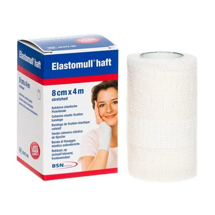 Vendaje cohesivo LEUKOPLAST Elastomull Haft de 4 m x 8 cm