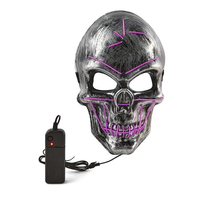 Light IT Halloween-mask med LED-lampa