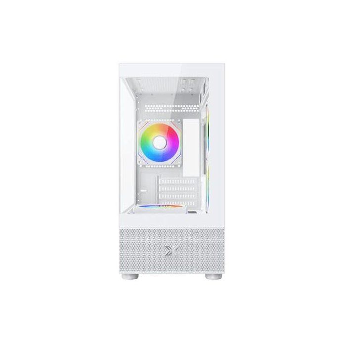 Boîtier PC sans alimentation - XIGMATEK - Alphard M Arctic - Mini tour - Format M-ATX - 4x120mm A-RGB - Blanc