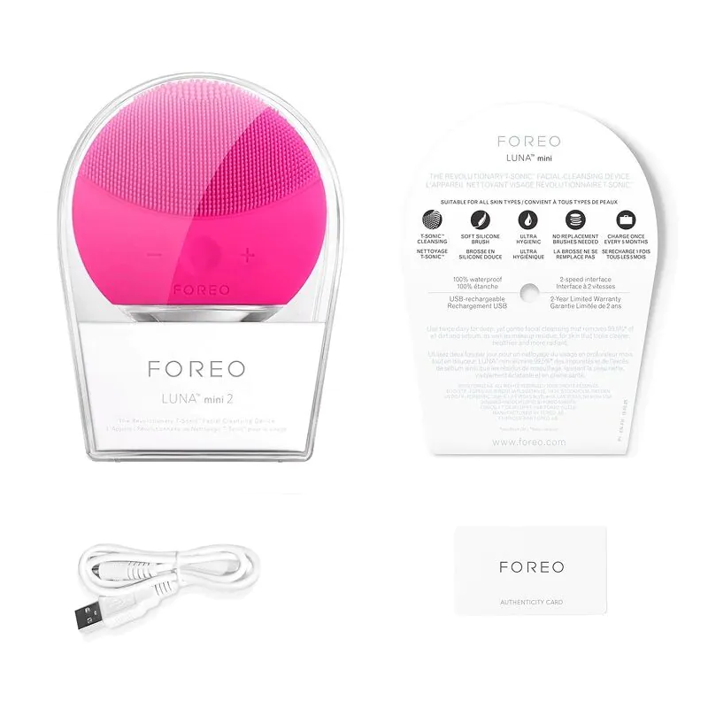 Foreo Luna Mini 2 Szczoteczka soniczna do mycia twarzy, Fuchsia