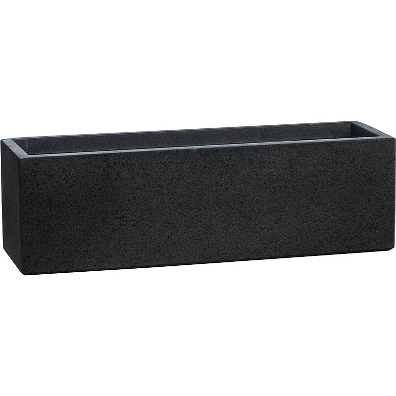 Pflanzkübel für Zuhause, 60 x 19 cm, anthrazitfarbener Granit