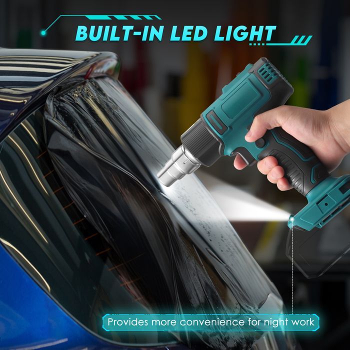 Pistola termica a batteria compatibile con Makita 18V (batteria non inclusa), con temperatura regolabile da 280 a 550 ℃.