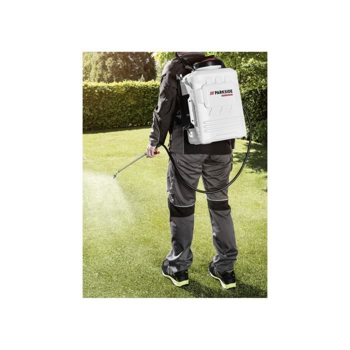 Pulverizador PARKSIDE PRDSP 20-Li B2 - Inalámbrico y recargable - 16 L - Presión ajustable de 2 a 6 bar