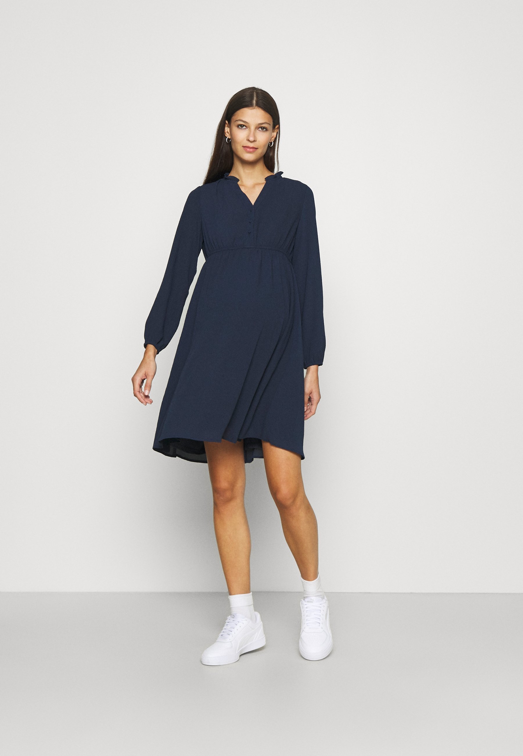 Vero Moda Maternity VMMAYA V-HALS JURK - Dagjurk - marineblauwe blazer