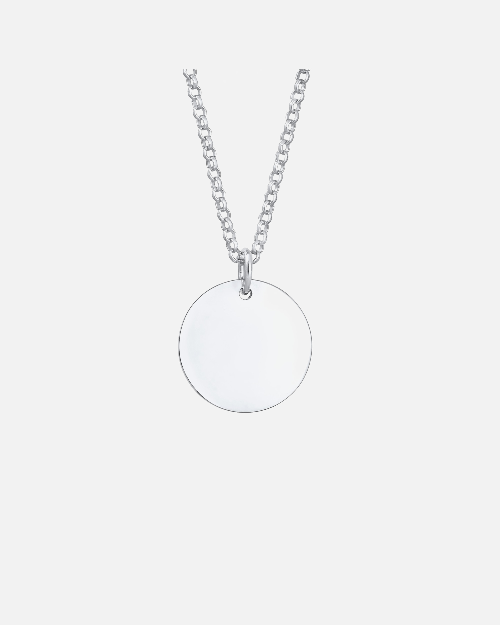 Elli Pendentif de base rond en argent 925 sterling pour femme