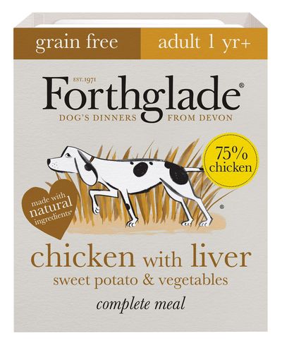 Forthglade komplett måltid spannmålsfri vuxen hund - fjäderfäfodral