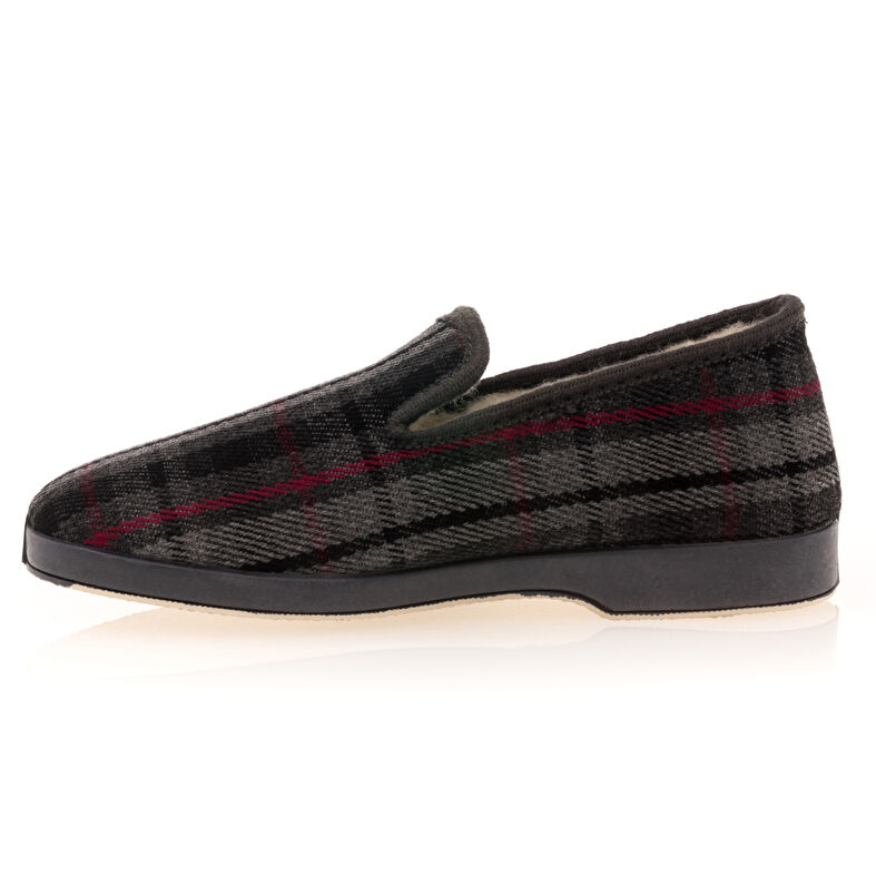 Grijze herenslippers