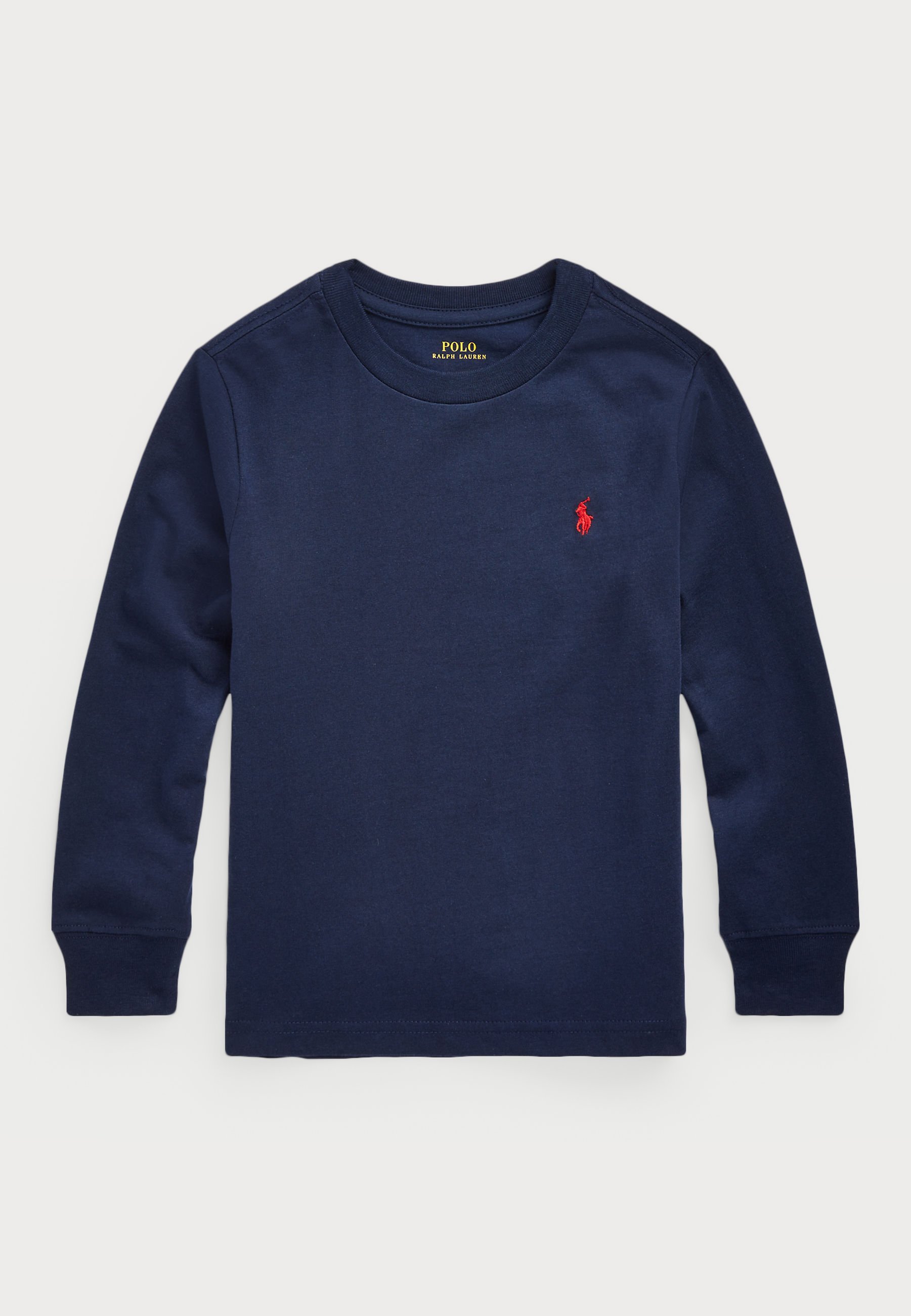 Polo Ralph Lauren T-shirt manches longues en jersey de coton - Bleu marine croisière
