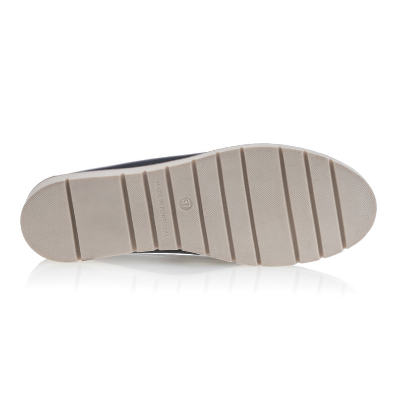 Blauwe loafers/bootschoenen voor dames