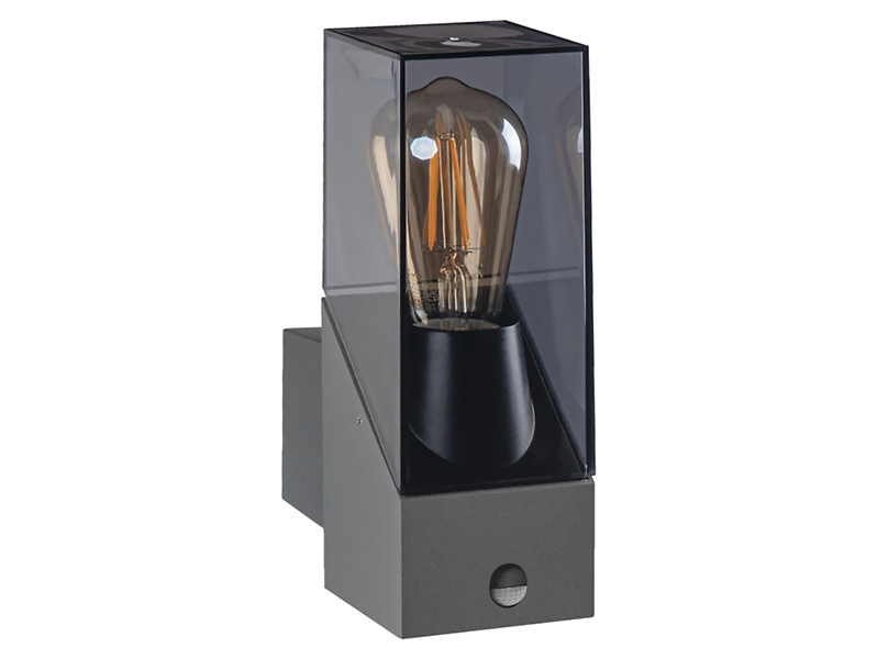 Kinkiet ogrodowy Laven 27,6 cm aluminiowy szary