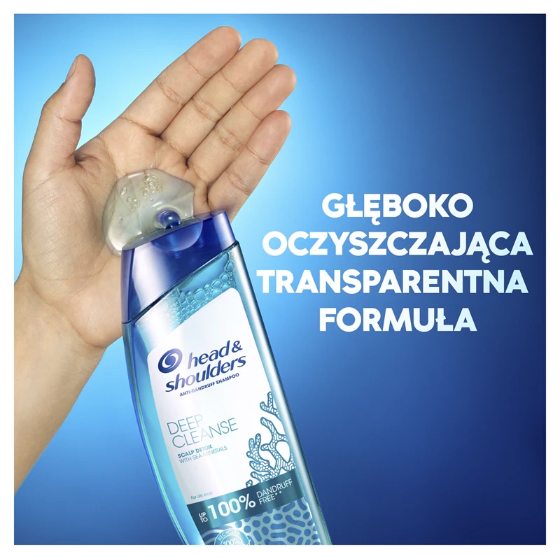 Head & Shoulders dziļi attīrošais galvas ādas detoksējošais pretblaugznu šampūns