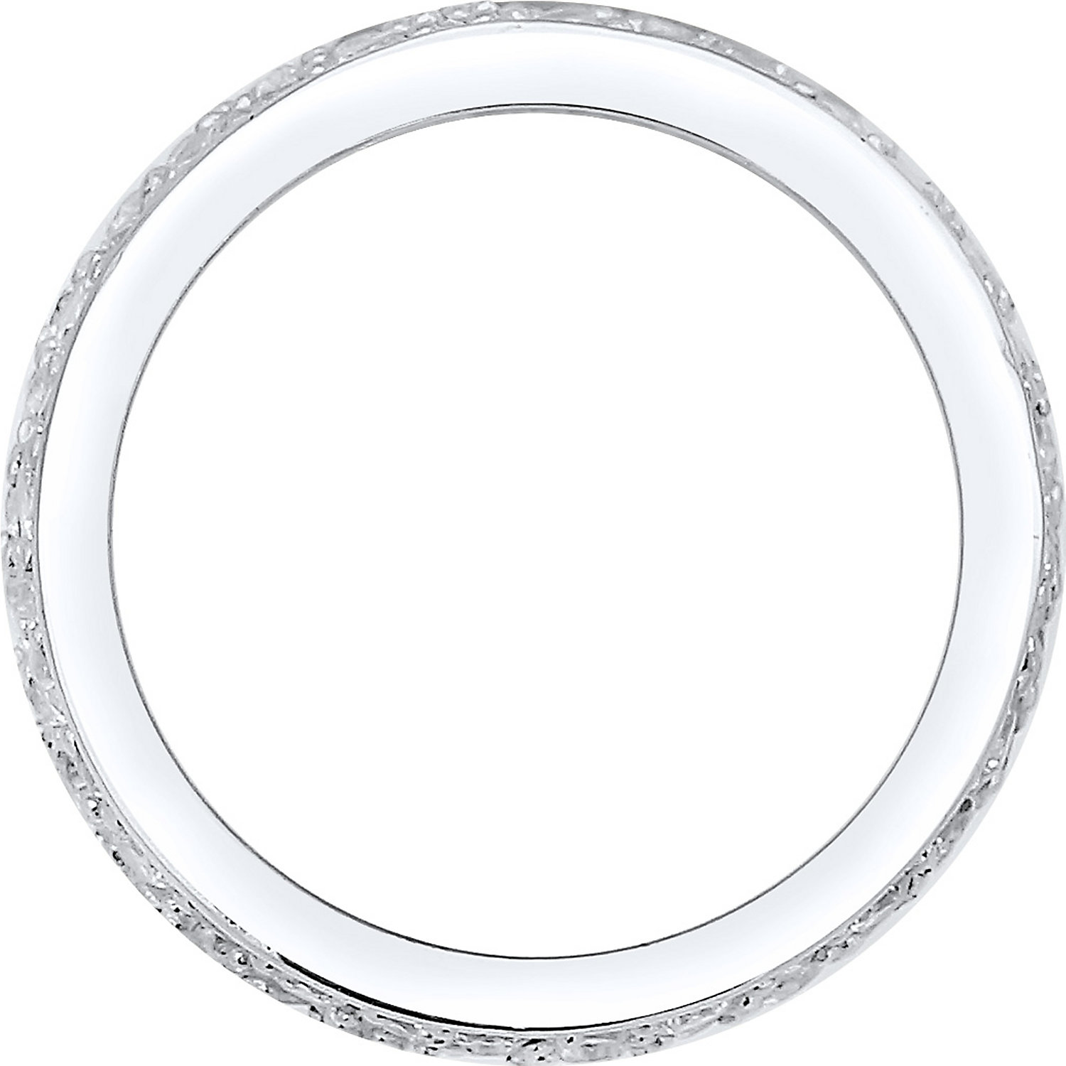 Elli PREMIUM Classique Bague Femme - (925/1000) Argent Cristal Zircone