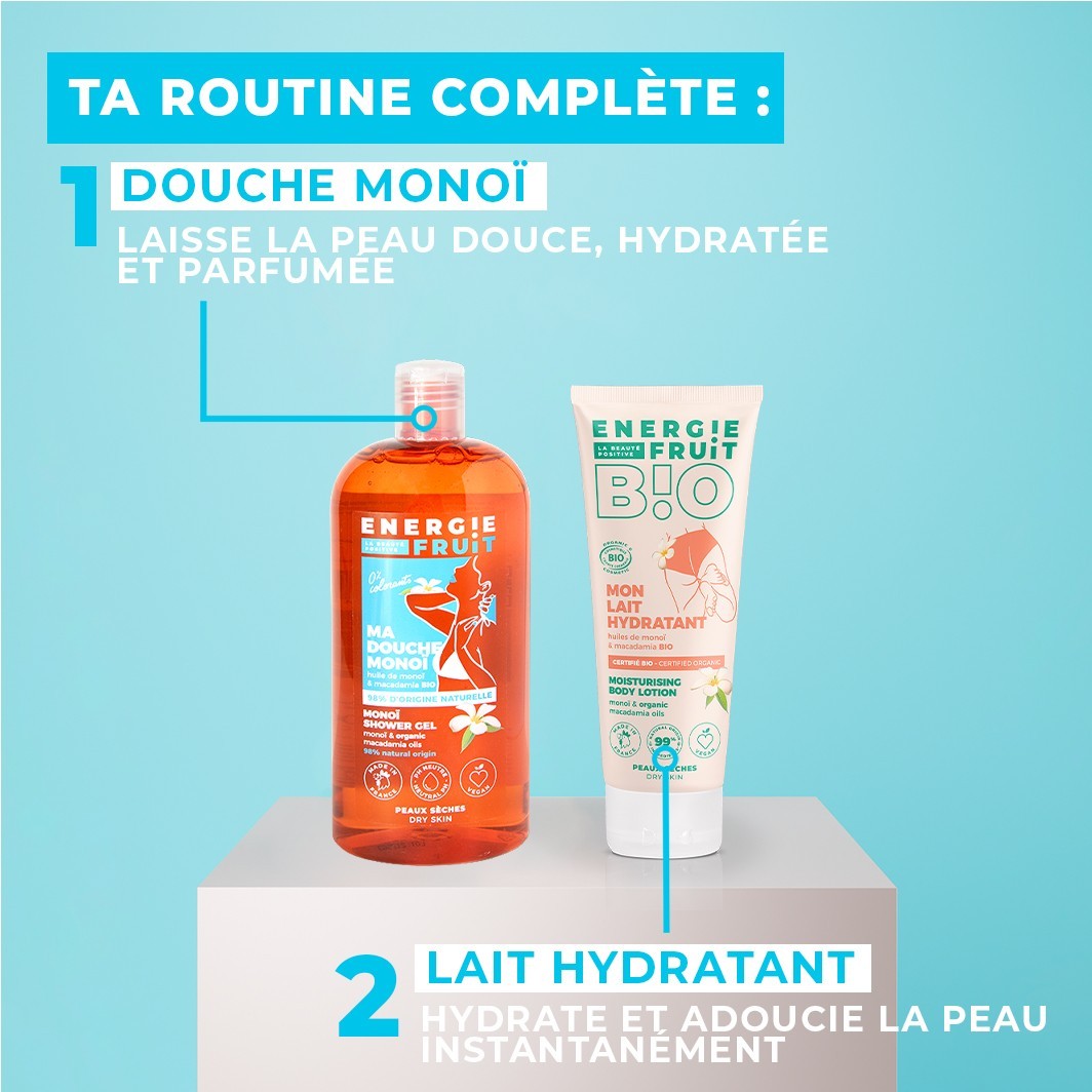 Energie Fruit gel douche monoi & huile de macadamia bio 98%