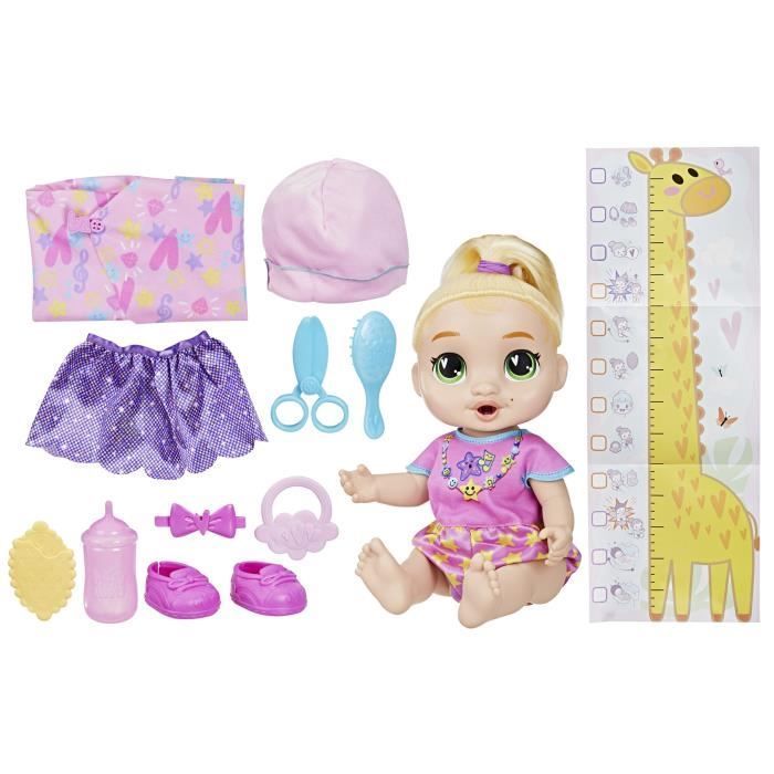 Baby Alive Baby Grows Up LaLa GooGoo, set di bambole interattive con oltre 75 suoni e frasi, età 3+
