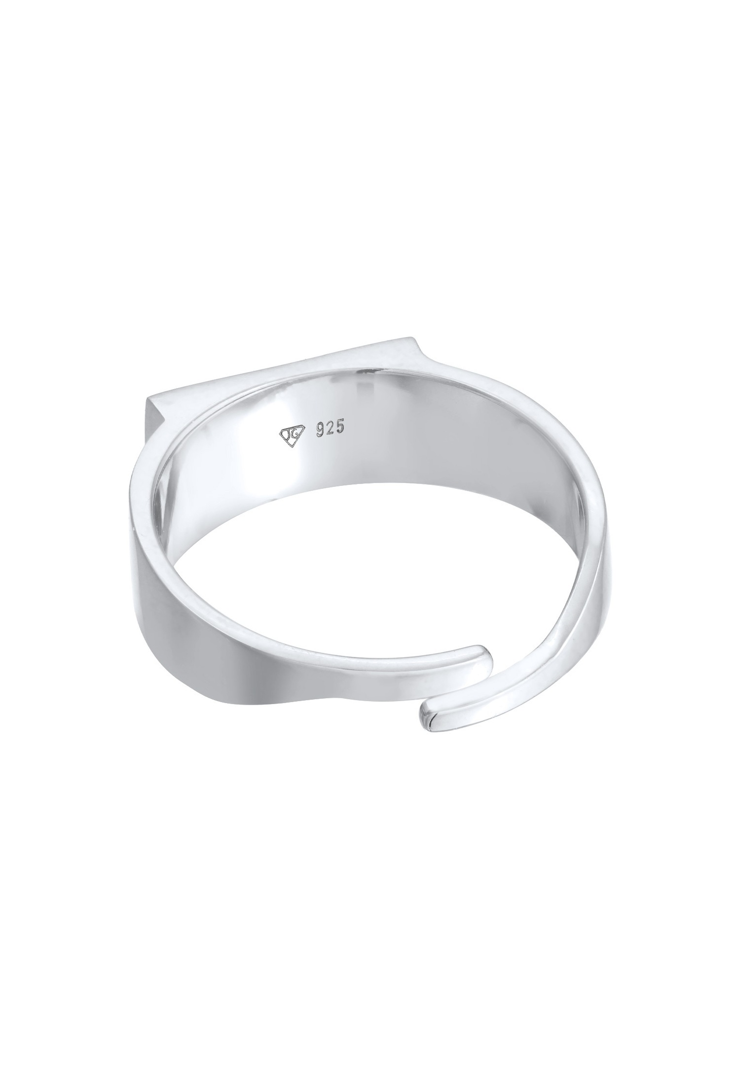 Elli Femmes Sceau Géo Ouvert Réglable en argent sterling 925