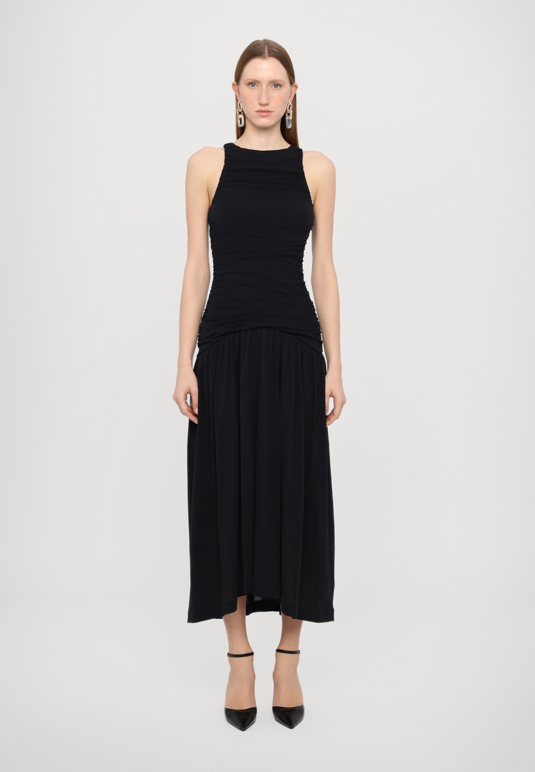 Robe maxi BITE Studios EVIDENTE SHOULDER - Noire
