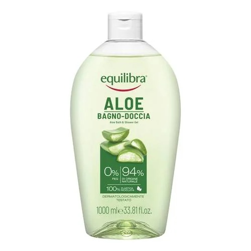 EQUILIBRA Equilibra keha aaloe vanni- ja dušigeel 1000 ml Tundlikule nahale
