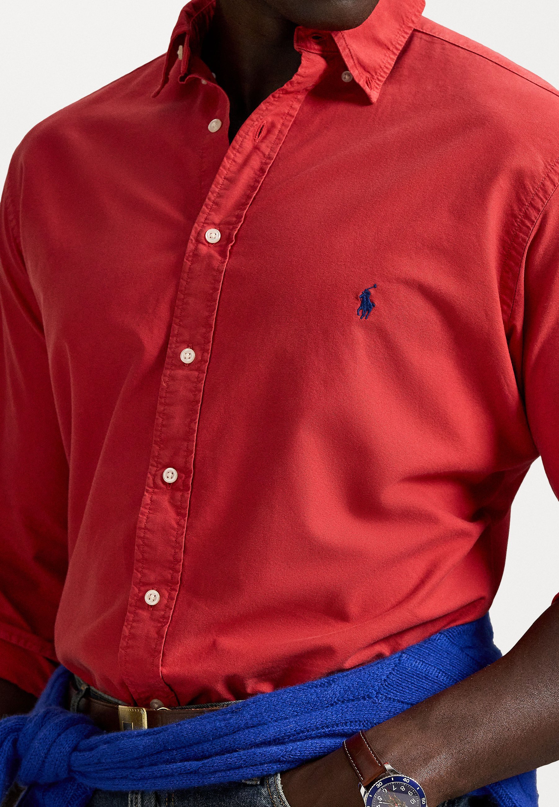 Polo Ralph Lauren Big & Tall GARMENT-DYED OXFORD SHIRT - Shirt - new brick