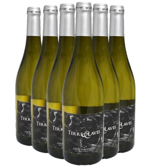 Côtes d'Auvergne Terre et Laves Blanc 2020 - Caja de 6 botellas de 75 cl - Maison Desprat-Saint Verny - Vino blanco AOC del Valle del Loira
