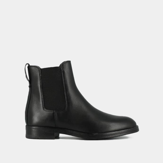 Bottines à talons  en cuir noir
