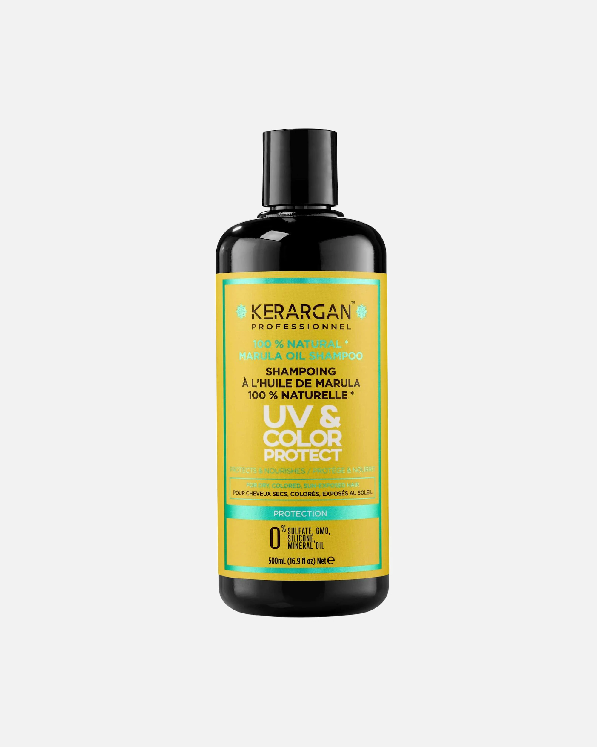 Kerargan Kerargan - Shampoing Protecteur UV & Couleur à l'Huile de Marula pour Cheveux Secs et Colorés