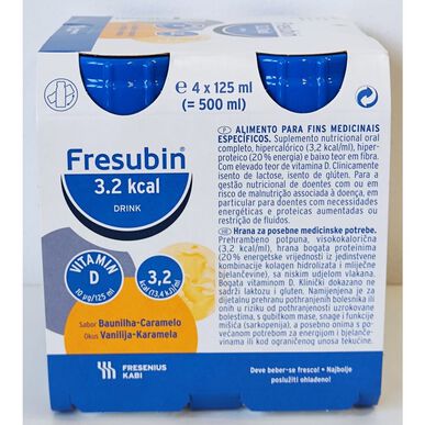 Fresubin 3,2 kcal Vaniljekaramell 4 x 125 g 4 x 125 g