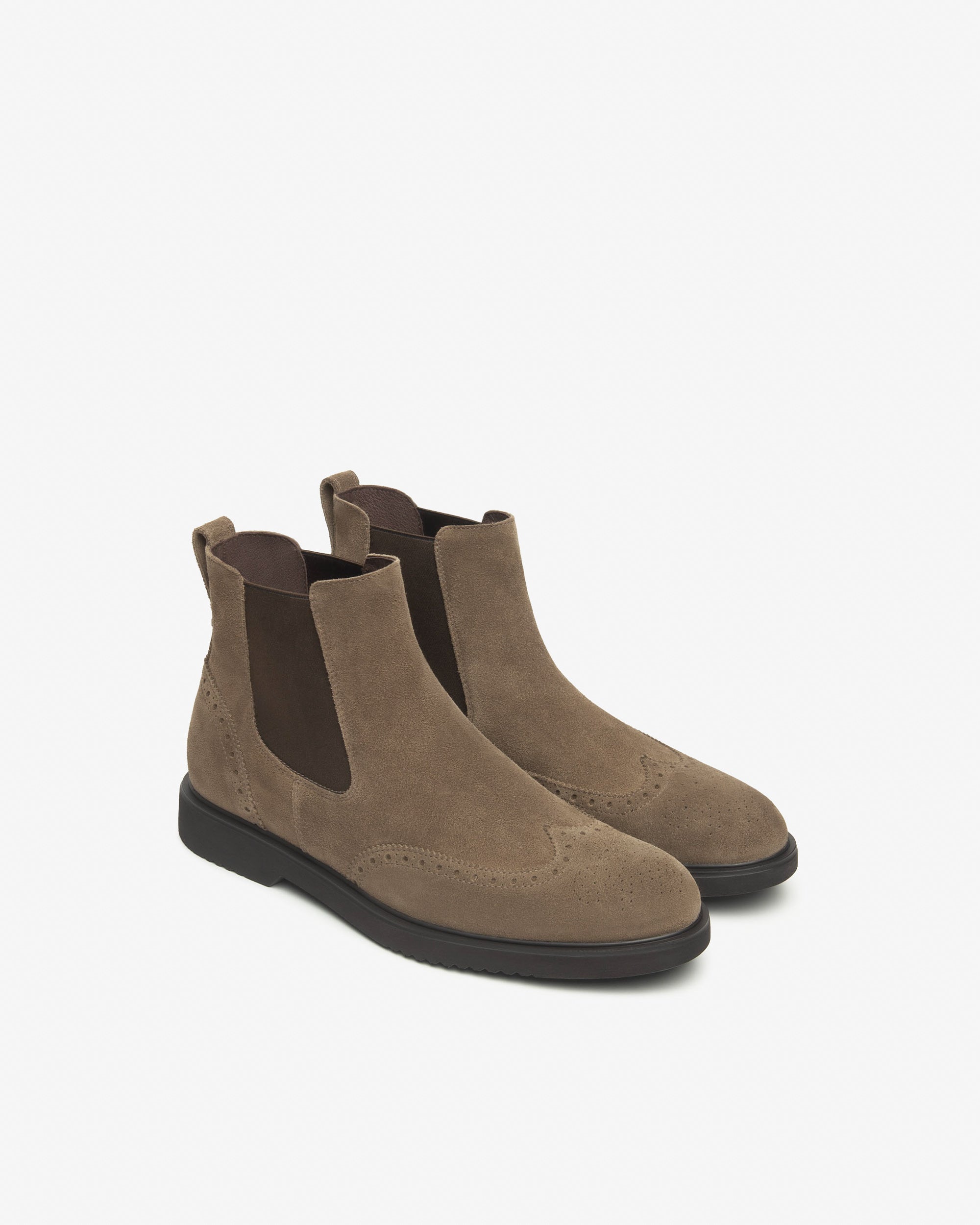  Bottines Chelsea en daim pour hommes