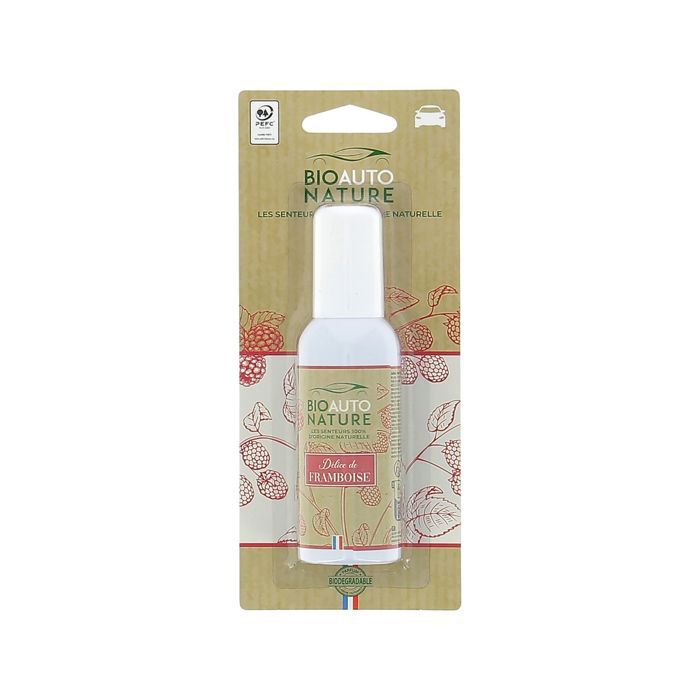 Spray AUTO NATURE. Delicia de frambuesa - ambientador para coche