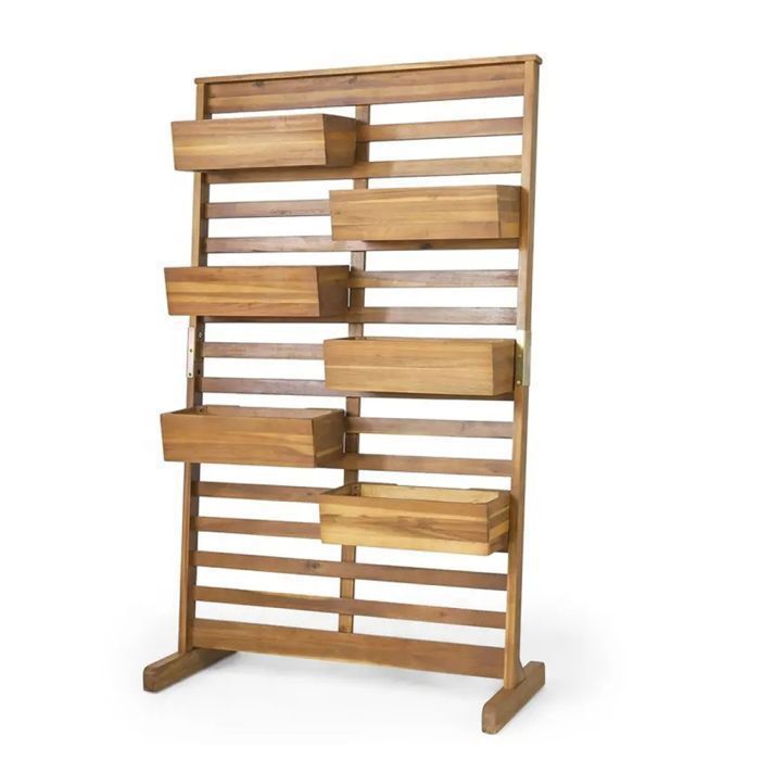 Plate-bande à 3 niveaux - Divit PB3 - Bois marron - 100x43x153 cm - Carré potager surélevé