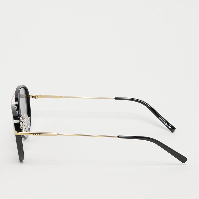 Quadratische Aviador-Sonnenbrille – Gold, Grün
