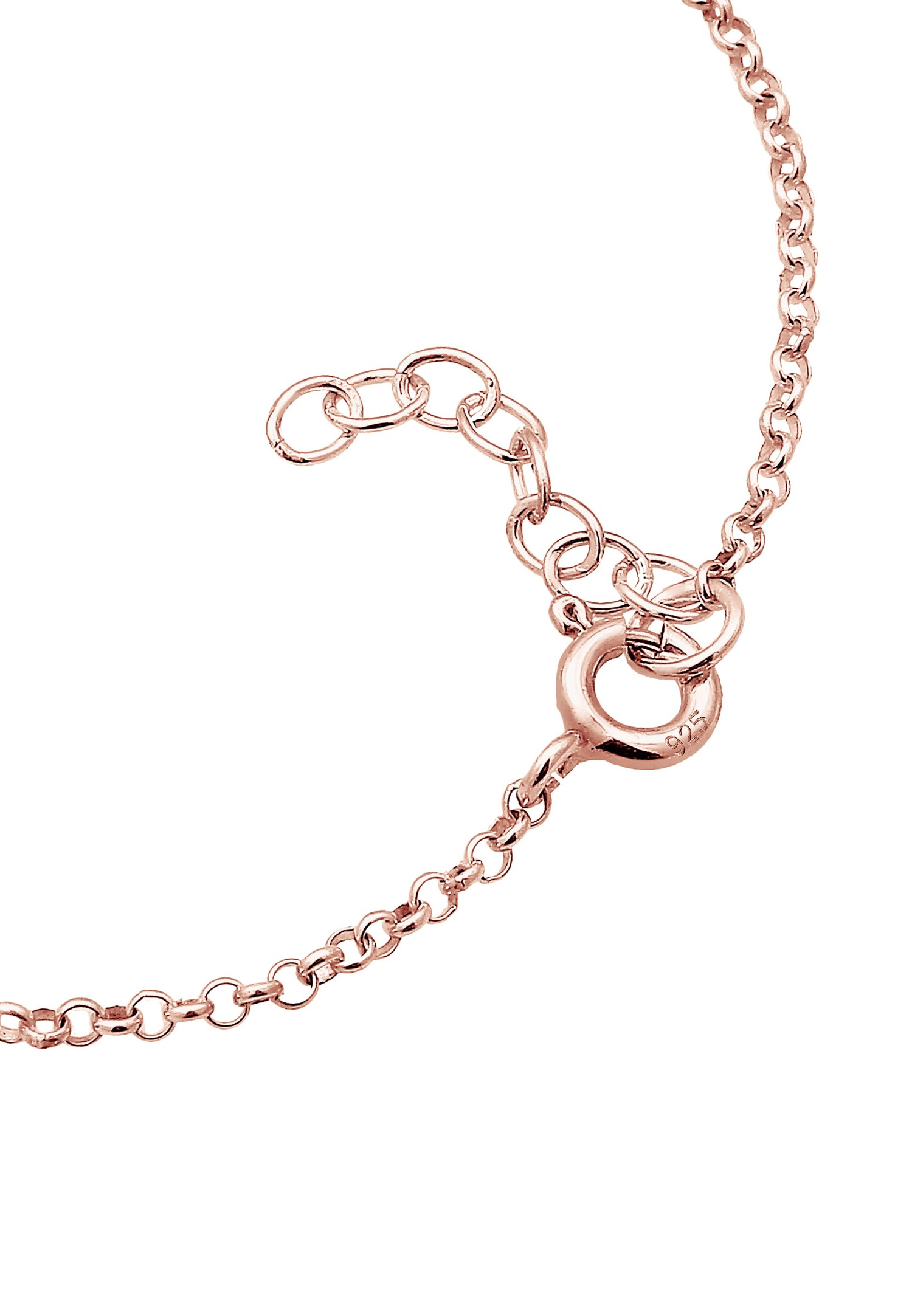 Elli Enfants Fleurs Filigrane avec Cristaux Rose en Argent Sterling 925